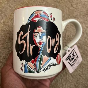 COPY - PinkLomein mug 18 oz  new cream / blue insides (Strong)